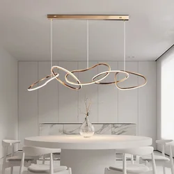 Light luxury lamp modern black gold rose gold electroplated stainless steel high-end creative bar island minimalist restaurant c