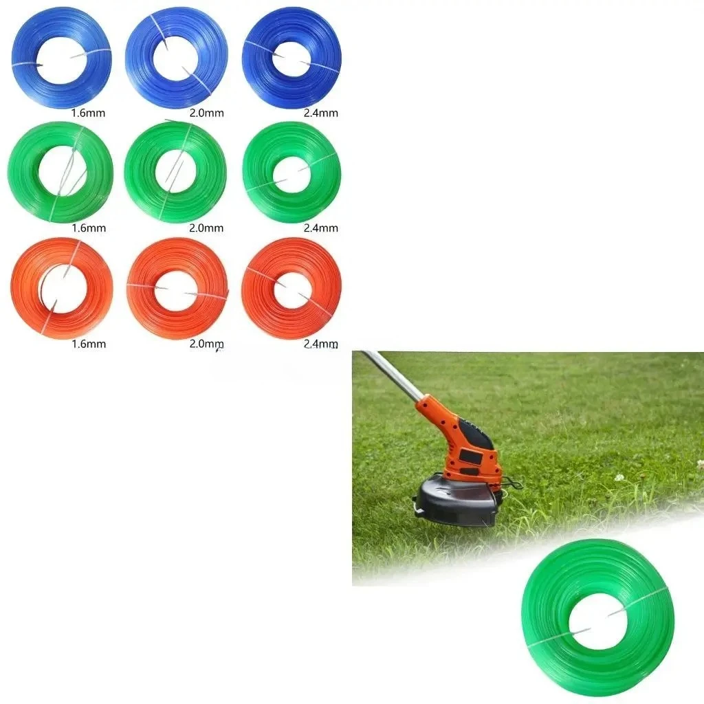 

Подходит для газонокосилок, круглый синий шнур для стрижки травы 1,6 мм, 100 метров.
