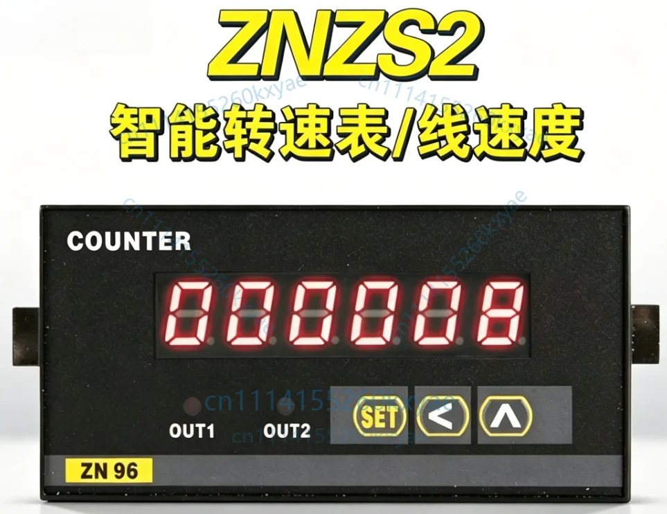 Znzs2-6e1r-24v znzs2-6e2r-24v tachometer linear speed meter with reminder output