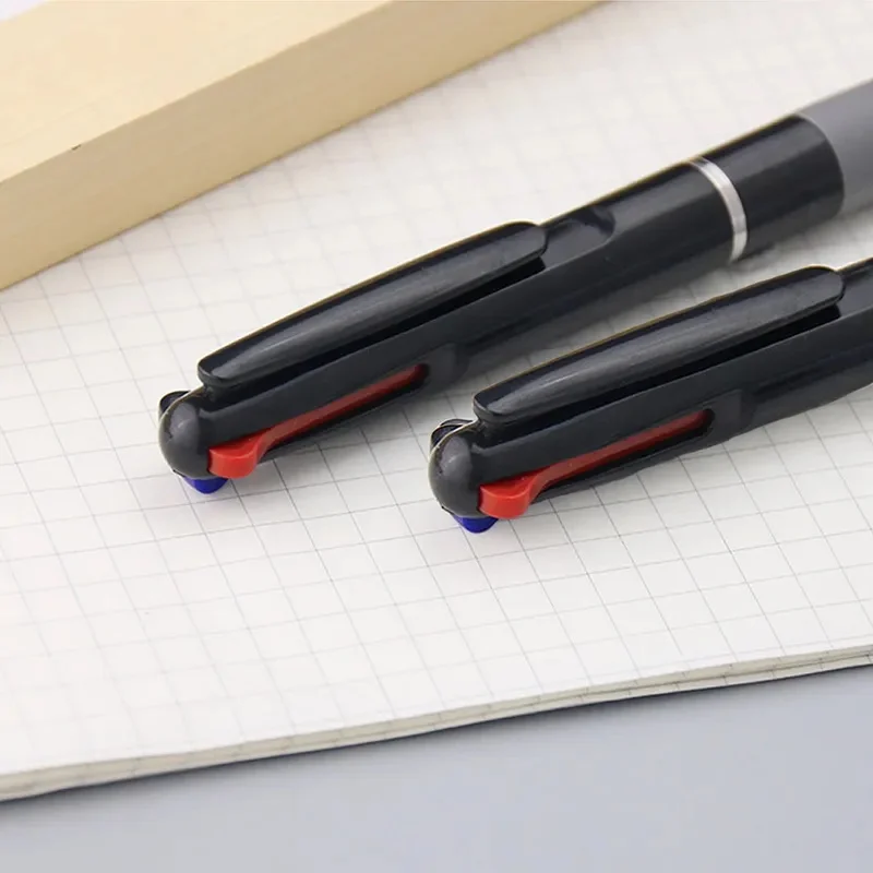 3 in 1 Red/Black/Blue Ink Color 0.7mm Student Ballpoint Pens Ball Point Writing Stationery Fine School Supplies Pencils Office view 4