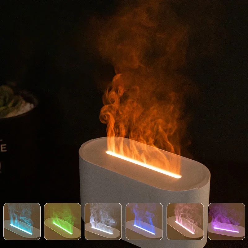 Christmas Decorations 2024 Flame Aromatherapy Machine Home Night Light Table Lamp Static Fragrance Humidifier Room Decoration
