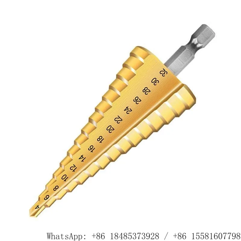 Step Drill Bit for Acrylic Plexiglass Plastic Board Hole Opener 3-9mm Twist Drill Bit Reaming Drilling Tool