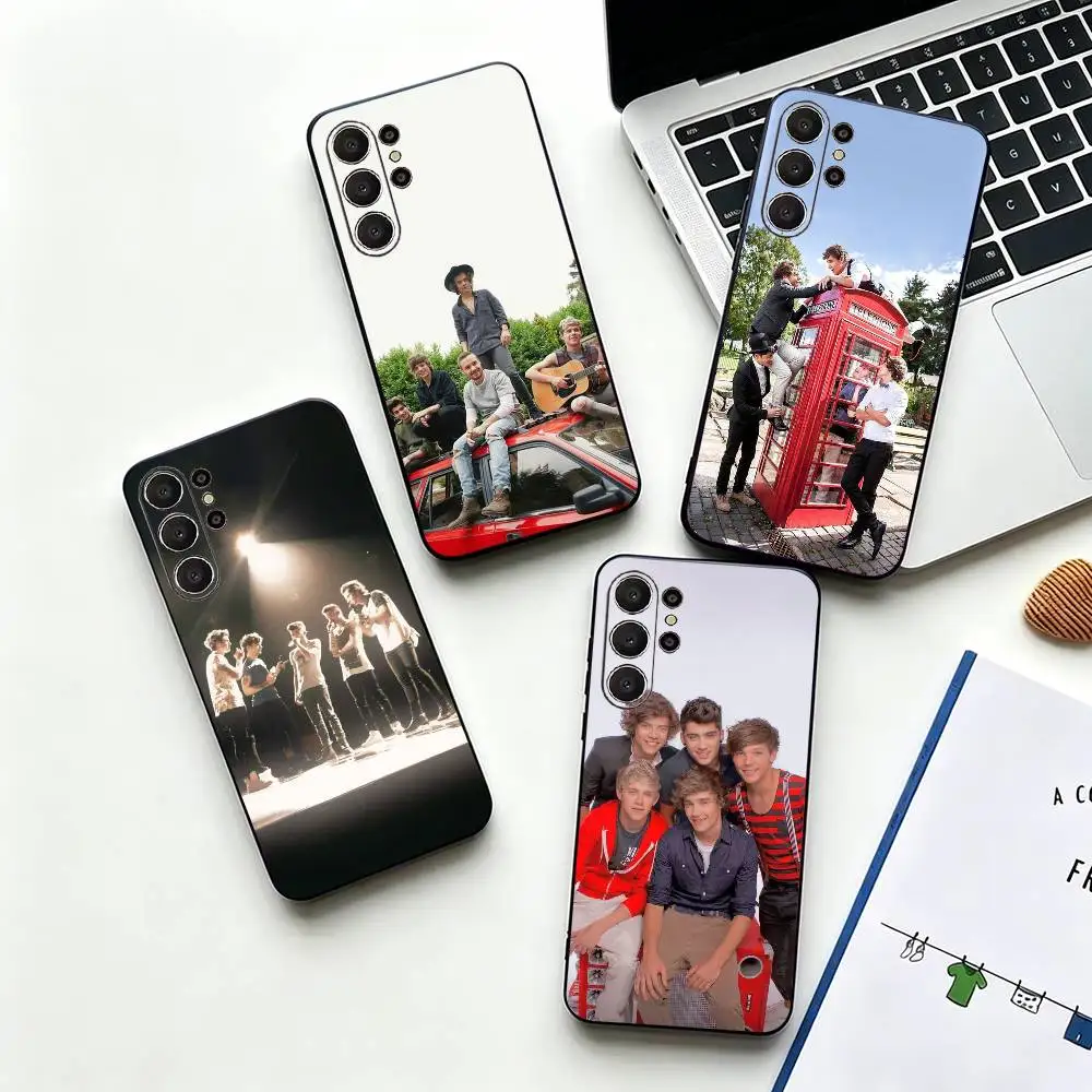One D-Direction-ES Band Black Soft Silicone Phone Case for Samsung Ultra S26, S24, S21, S22, S23, S30, Plus, Lite