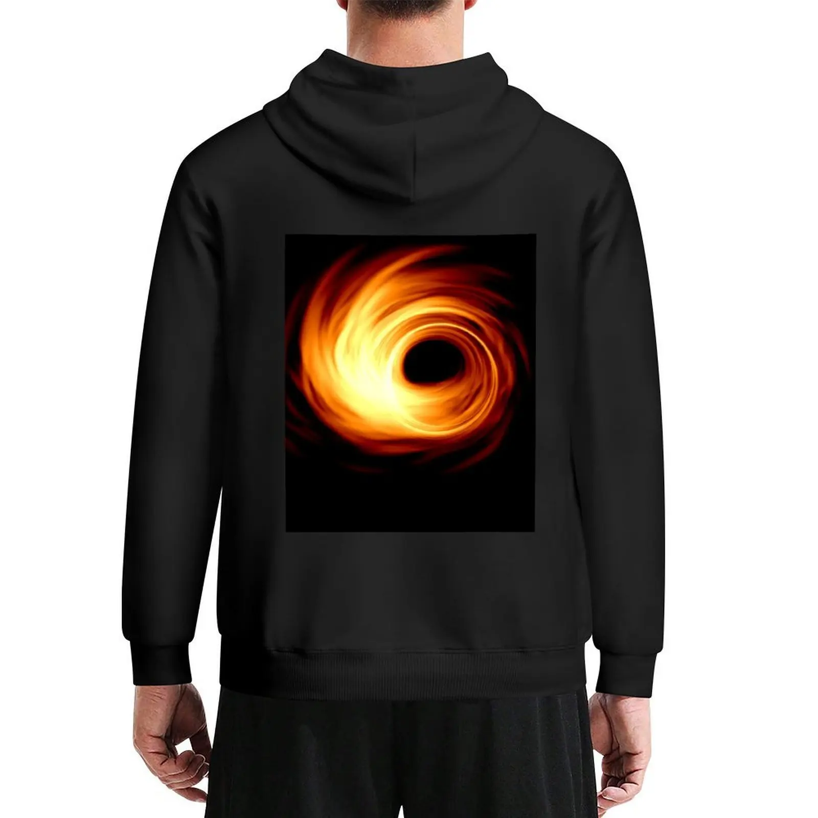 

Black hole Hoodie korean style clothes graphic t shirts men men's sweat-shirt set anime clothes men hoodie