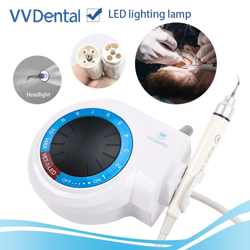 

Dental dentistry cleaning ultrasound Portable Ultrasonic Piezo Scaler For Dentistry Teeth Cleaning Whitening With LED Handpiece