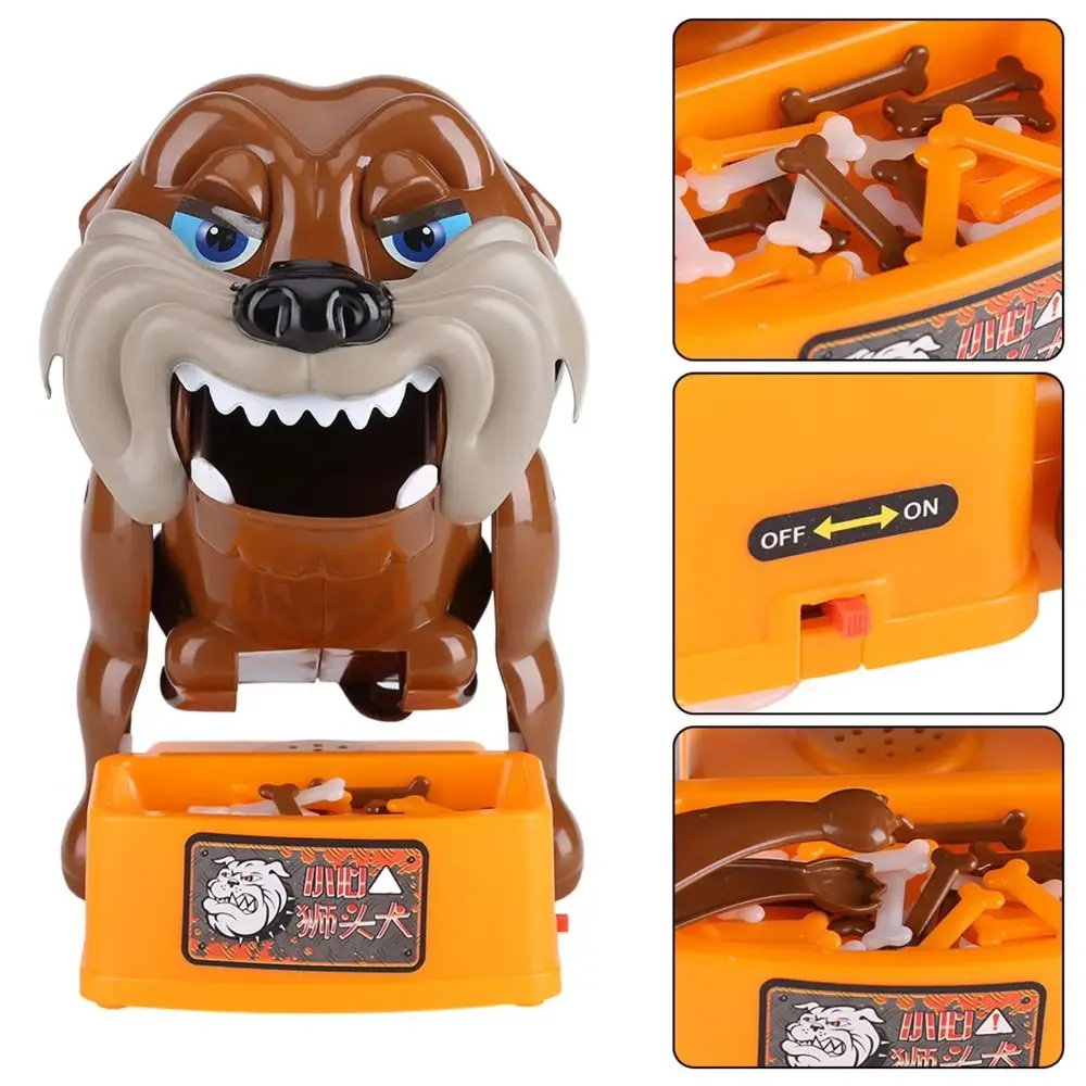 Plástico floco para fora mal cão jogos simulação multifuncional cão mesa jogo artesanato decoração elétrica dedo mordida jogo assustador