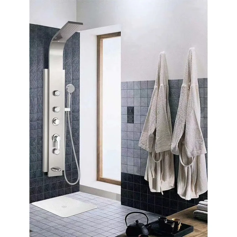 Shower screen Shower column 304 stainless steel rain massage 510 Bluetooth audio multi-speed shower set