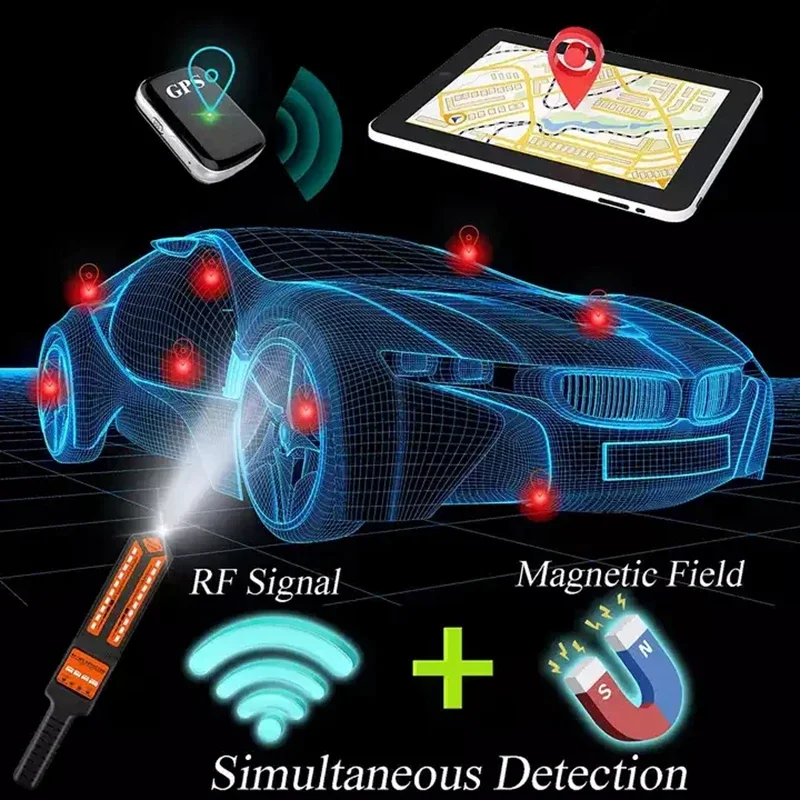 DS810 Ręczny detektor GPS Lokalizator Lokalizacja Kamera bezprzewodowa Skaner sygnału telefonu komórkowego Wyszukiwarka detektora