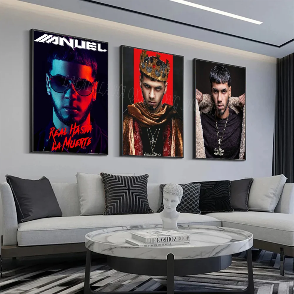 

Anuel AA Poster Home Living Room Bedroom Bar Cafe Art Decor