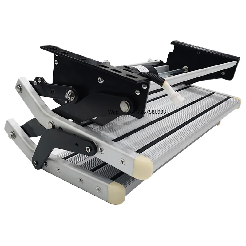 RV Exterior Accessories Electric Double Step Aluminum Alloy Campervan Motorhome Double-layer Motorized Entry Ladder