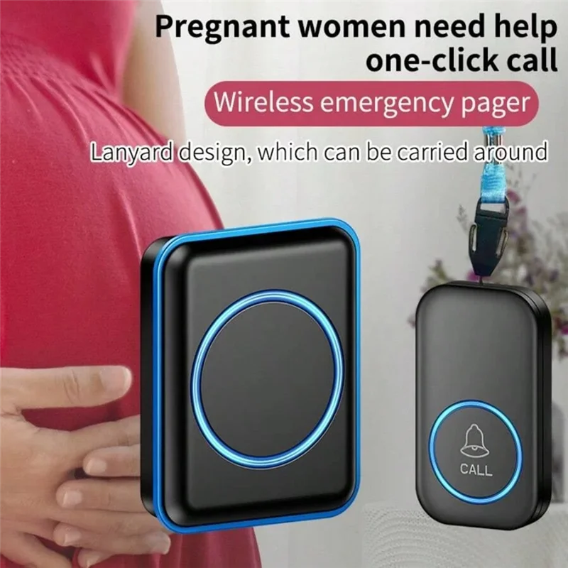 FFYY-جرس الباب اللاسلكي 300 متر الطراز دعوة الخدمة الذاتية الكهربائية التحكم عن بعد جرس الباب التحكم عن بعد مقاوم للماء الاتحاد الأوروبي التوصيل