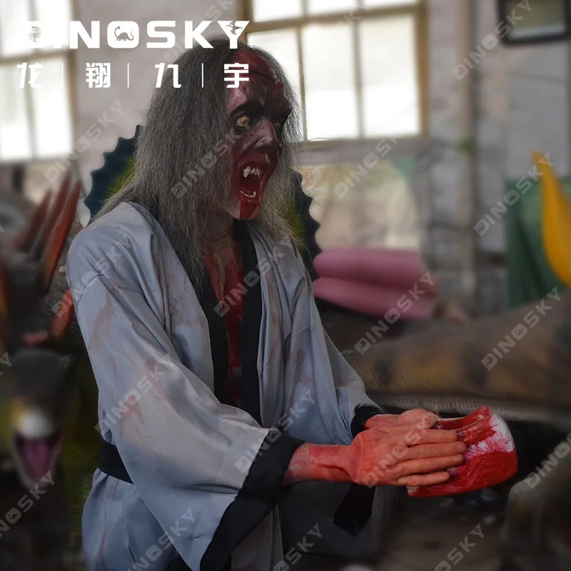 ATV&UTVLife Size Haunted House Props Halloween Animatronics Scary Ghost Model Decorations Other Amusement Park Products