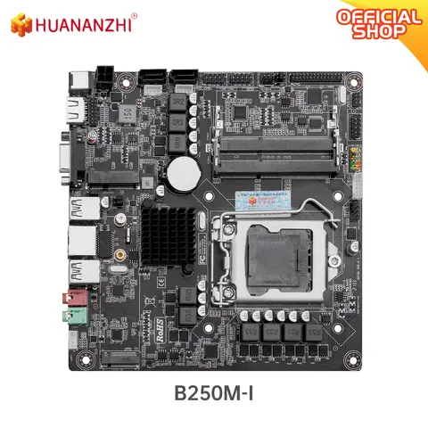HUANANZHI ITX 마더보드, 인텔 LGA 1151 지지대, 6 세대, 7 세대, 8/9 세대, DDR3 1866 1600, 1333 M.2 SATA 3.0, USB3.0 VGA