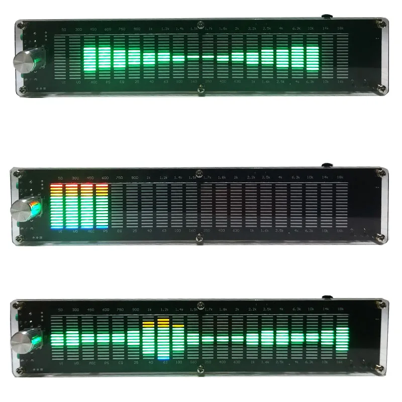 GHXAMP High-Quality LED Music Spectrum Display 20-Segments Level lamp DSP Equalizer EQ Brand Voice Control Multiple Modes