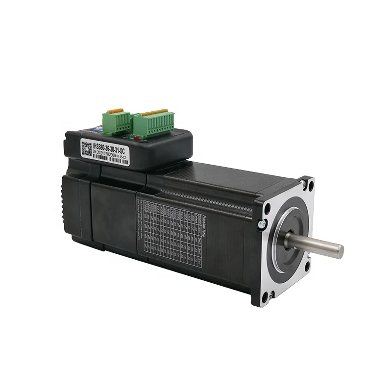 IHSS60-36-30-31-SC محرك فرامل ماكينة الخياطة 3Nm 36VDC محرك متدرج متكامل مع جهاز تشفير سعر جيد نوع هجين