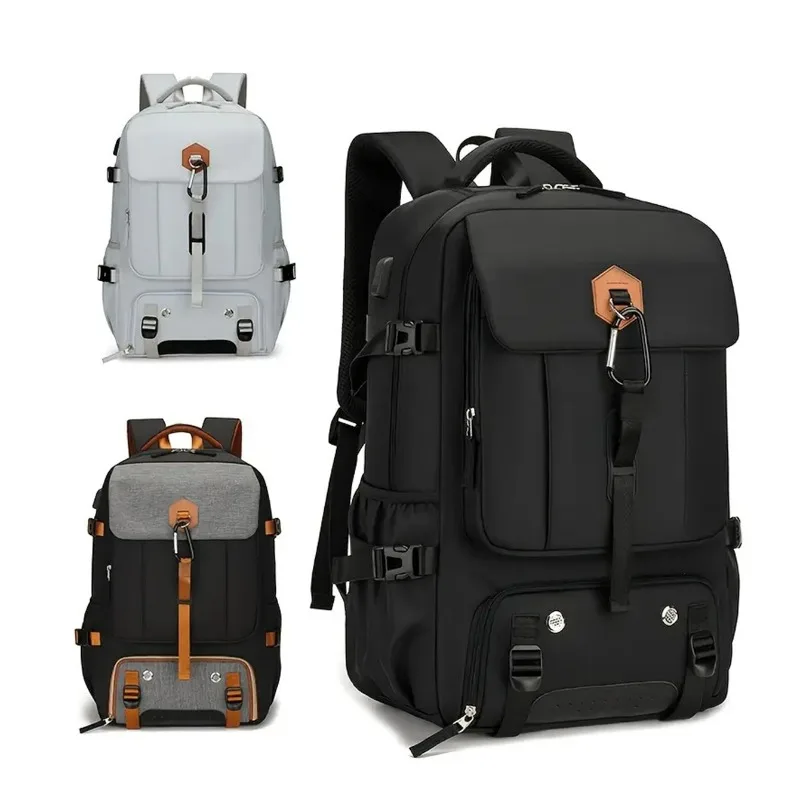 2026 New Large-Capacity Travel Bag Waterproof Luggage Bag for Men Outdoor Hiking Business Duffle Backpack
