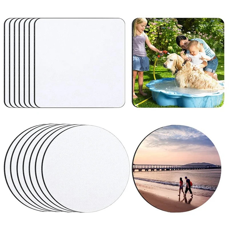 Cup Coasters Sublimation Coaster Blanks Products,Sublimation Cup Coasters Rubber Cup Mat for Heat Transfer