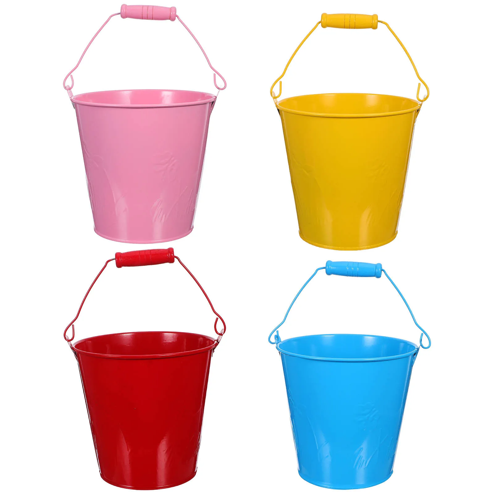 4 قطع من دلو الرمل للأطفال، دلو صغير خفيف الوزن للأطفال على الشاطئ، لعبة الفناء الخلفي يعزز تطوير المهارات الحركية #1