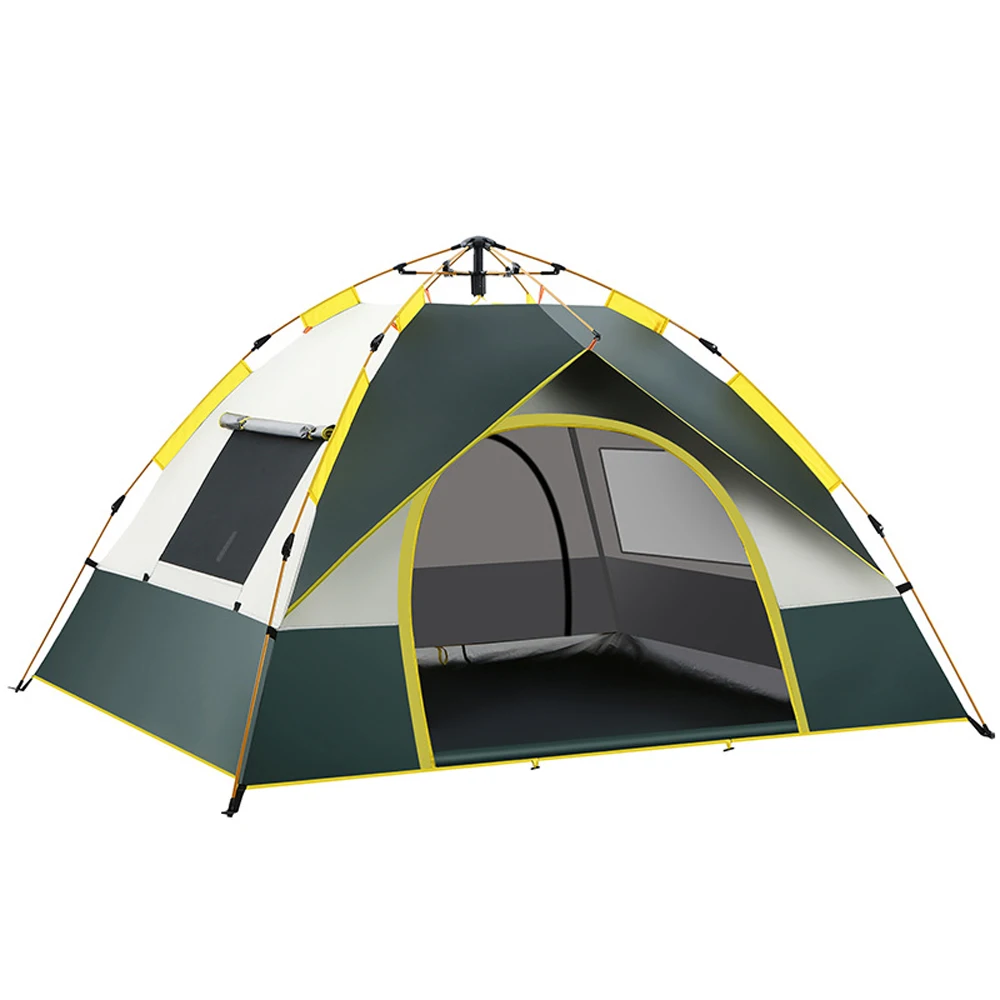 Camping-Kuppelzelt für 3–4 Personen, schnelles Aufbau, Outdoor-Zelt, wind- und regensicher,