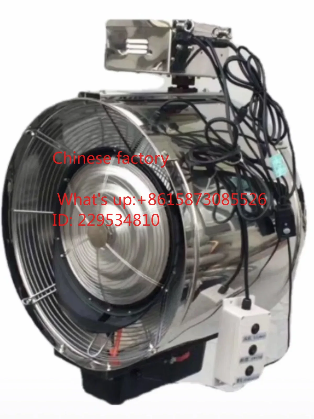 1pcsIndustrial spray fan, water adding, atomizing, cooling, humidifying, hanging, shaking head, wall hanging, ceiling fan GZ560W
