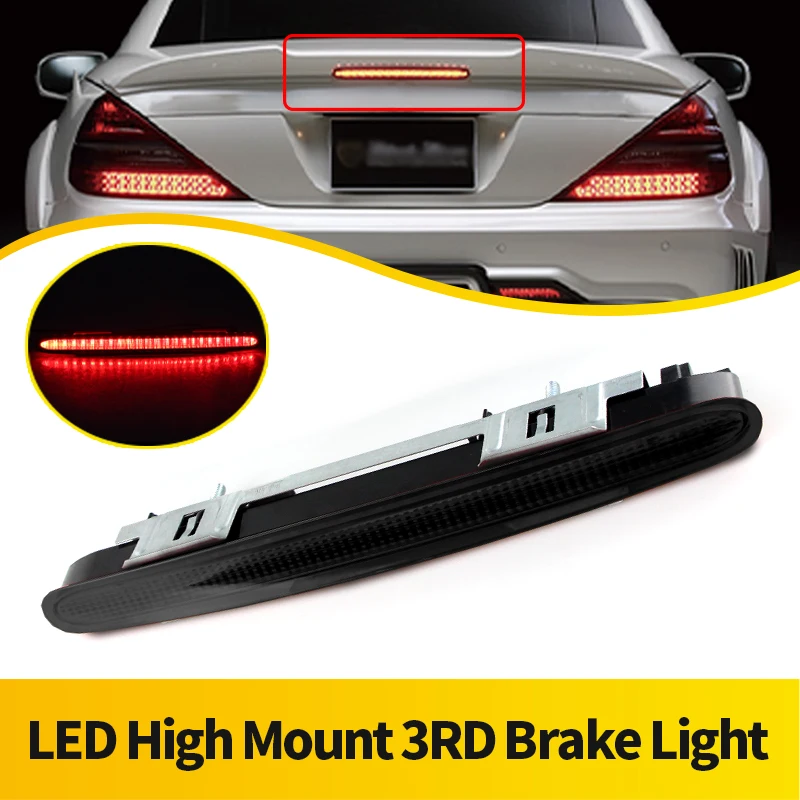 1PC High Mount Brake Light Third LED Rear Stop Lamp 12V For Mercedes Benz SL-Klasse R230 SL500 SL600 SL63 2001-2012 A2308200056