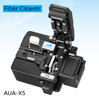 COMPTYCO AUA-X5 Optical Fiber Cleaver FTTH High Precision Cutting Tool Fiber Optic Cable Cutting Knife With Waste Fiber Box