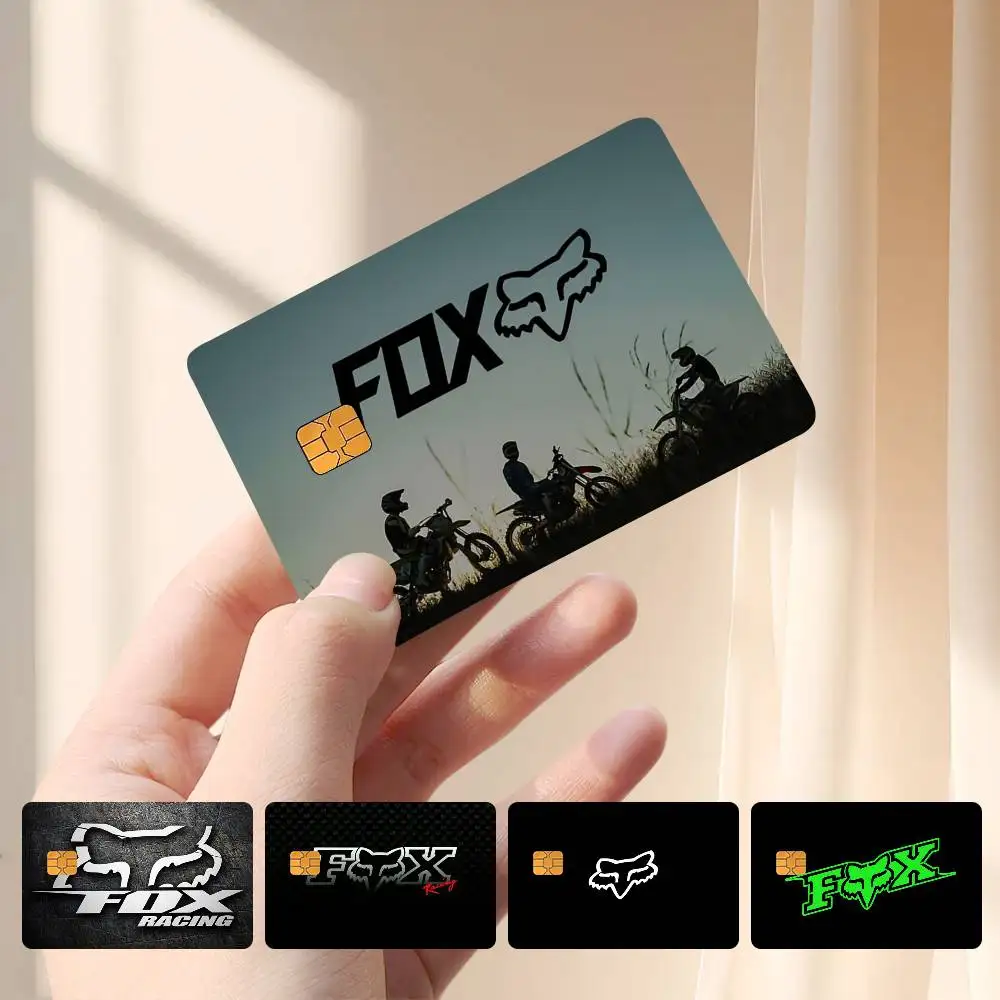 F-Fox Racing Card Stickers Credit Card Protector Stickers Resist Scratches And Abrasions