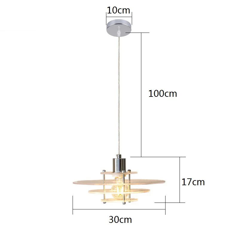 Kitchen Lamp Bar Pendant Light Room Ceiling Lights Shop LED Chandelier lighting 30cm Include Bulb