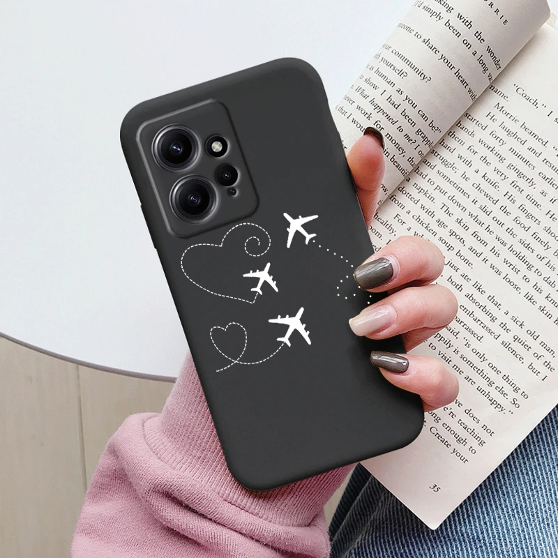 Flowers Case For Redmi Note 12 Pro Plus 5G Phone Cover Cartoon Owl Cute Heart Soft Silicone Fundas For Redmi Note 12 Pro+ Shell