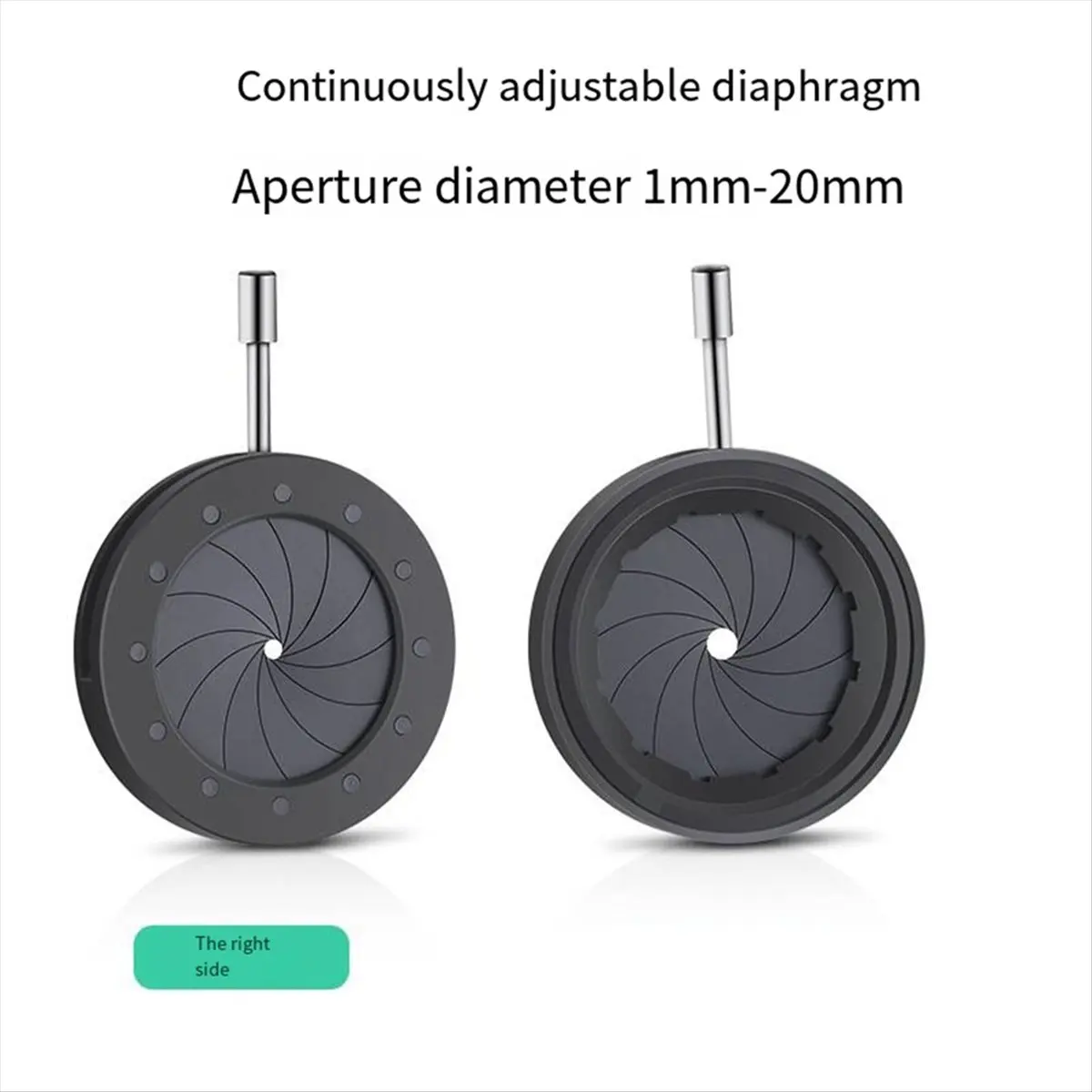 SALE AA63 1-20MM Optical Aperture Module Adjustable Manual Aperture SK20 Variable Aperture Aperture Seat, with Stand