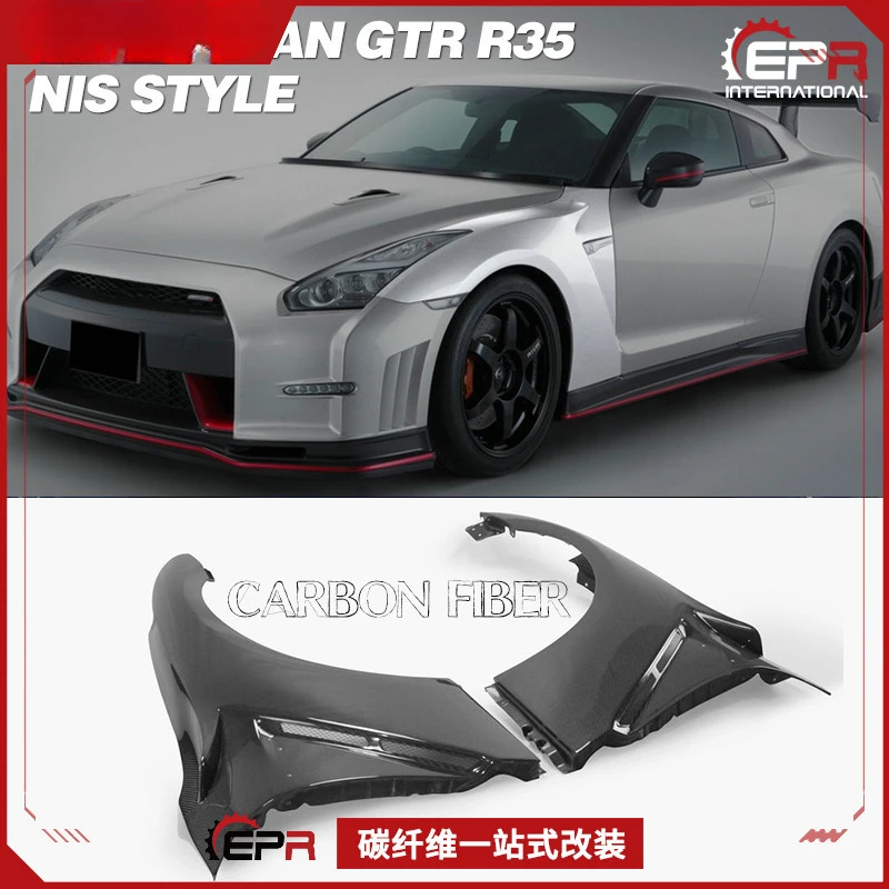 

For Nissan ZEON R35 GTR Nismo Carbon Fiber Front Fender Replacement Modification