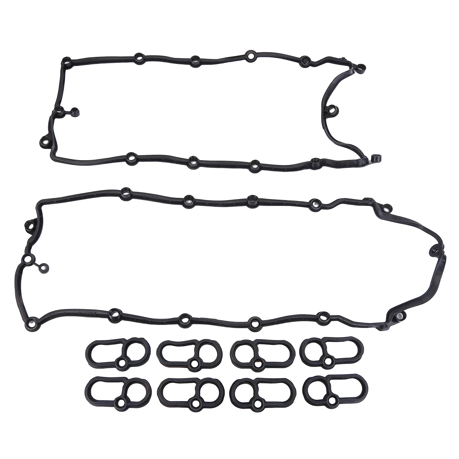 Engine Valve Cover Gasket Set Compatible for LandRover LR4/ Discovery 4 5.0L V8 Replaces LR010882 LR010789