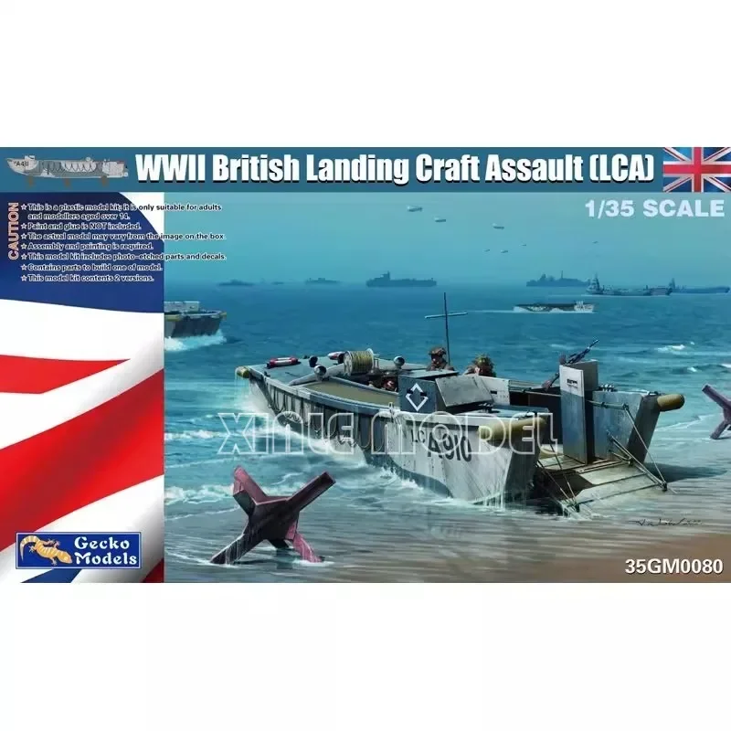 

Gecko model Building Kits 1/35 35GM0080 British assault landing craft for Military Toy Model Hobby Collection