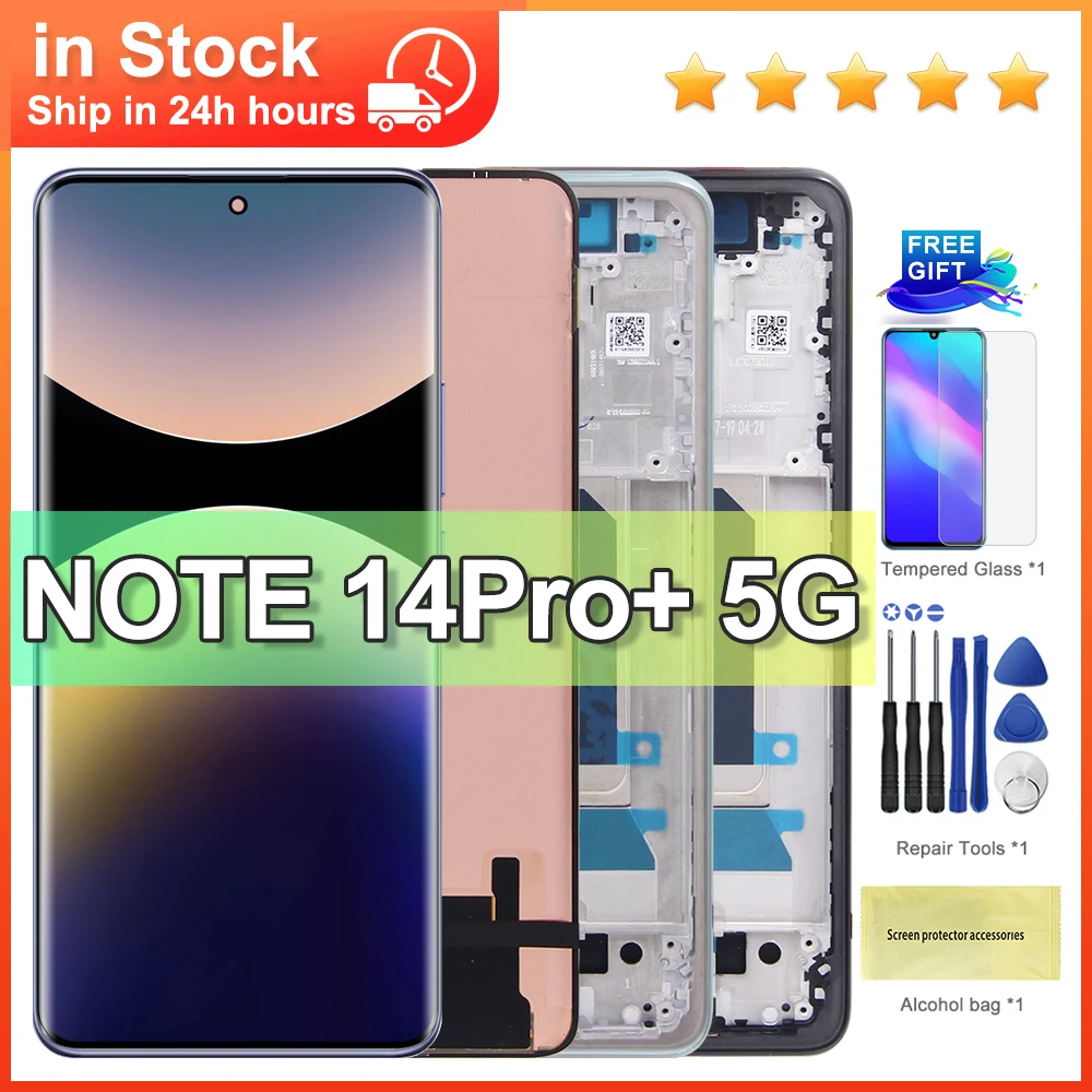 xiaomi-redmi-note-14-pro-plus-5g用-新型667インチ高品質lcdスクリーン-120hzタッチディスプレイ-交換部品