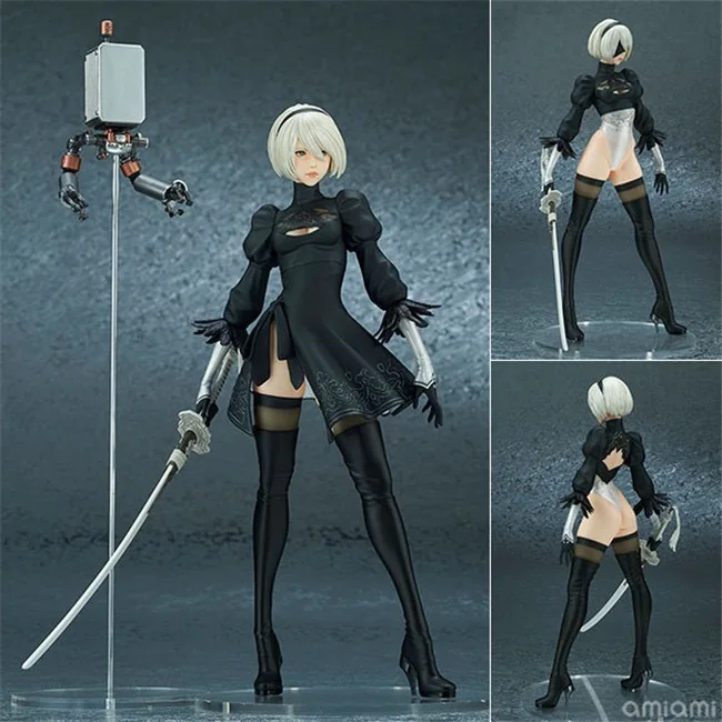 28cm NieR Automata 2B Model Action Figurine Collectible Anime Figures Figurine Statue Collectible Dolls Decoration Toys Gift