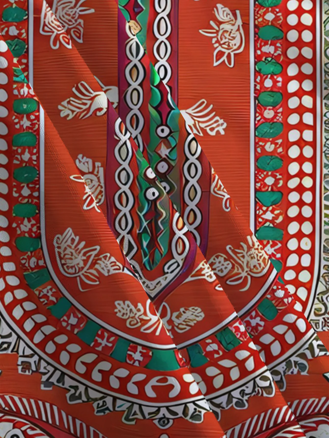 Women Round Neck Long Sleeve T‑shirt Bohemian Ethnic Pattern Print Holiday Tee Top Casual Daily Autumn Wear Women's Clothes - view 4