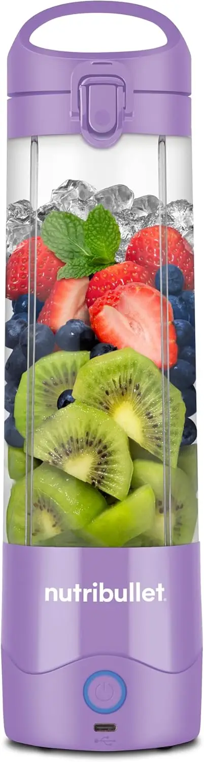 

Portable Blender, Cordless, 20oz Vessel, Personal Blender, USB-C Rechargeable, Light Purple, NBPB50100LP