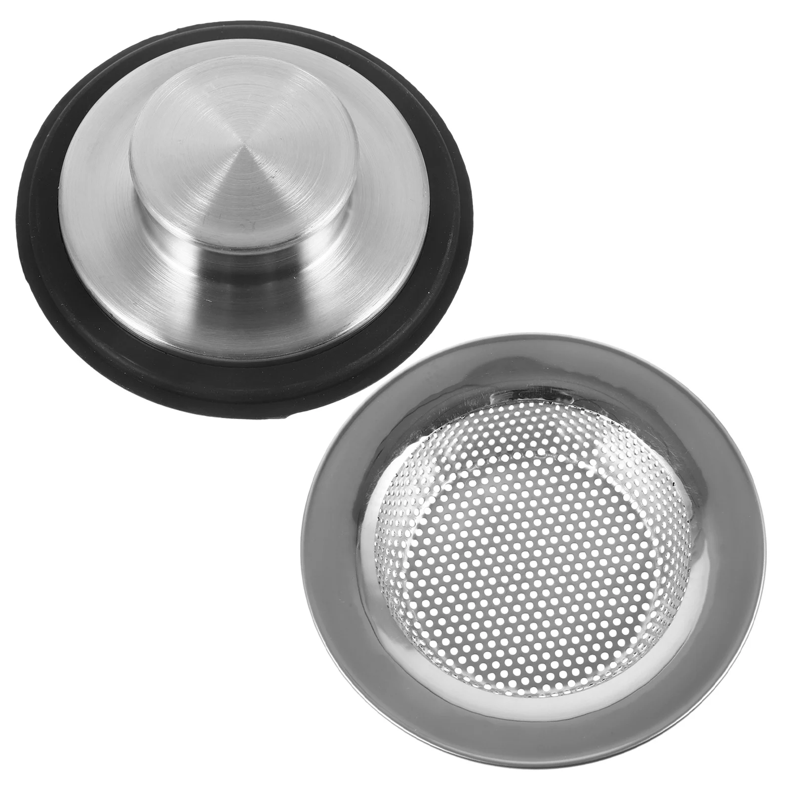 

1 set 1 Set Stainless Steel Garbage Disposal Stopper Strainer Sink Drain Guard Anti-Clog Kitchen Drainage Tool Drain Basket
