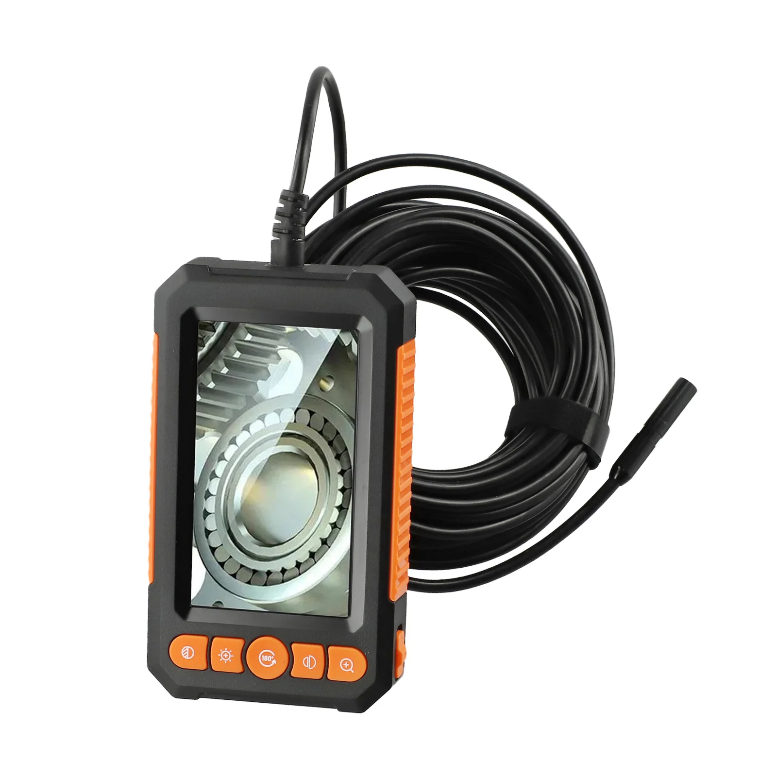 بوريسكوب فيديو رقمي مع شاشة 4 3 بوصة IP67 مقاومة للماء وعدسة مزدوجة للفحص الشامل في أي مكان