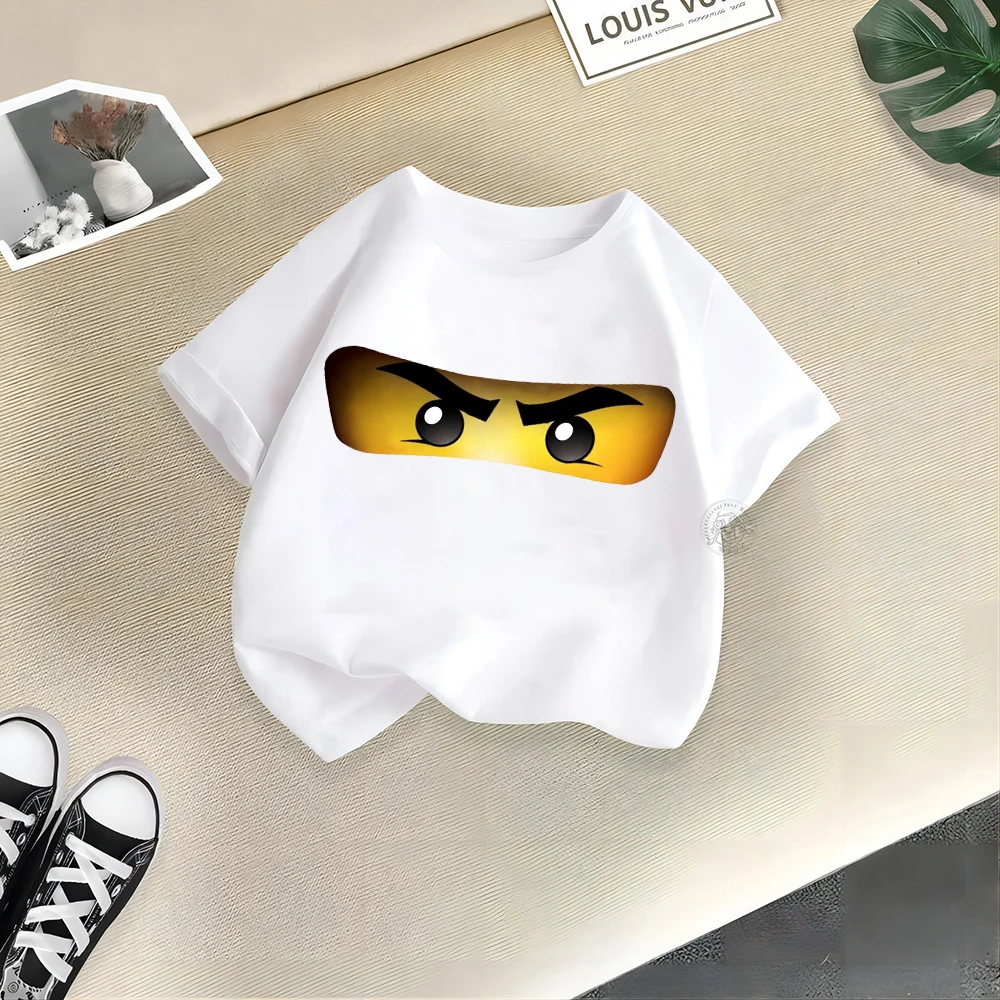 Lego Summer clothing Baby Baby Cotton T-shirt Boys Girls printed casual doll round neck short sleeve T-shirt