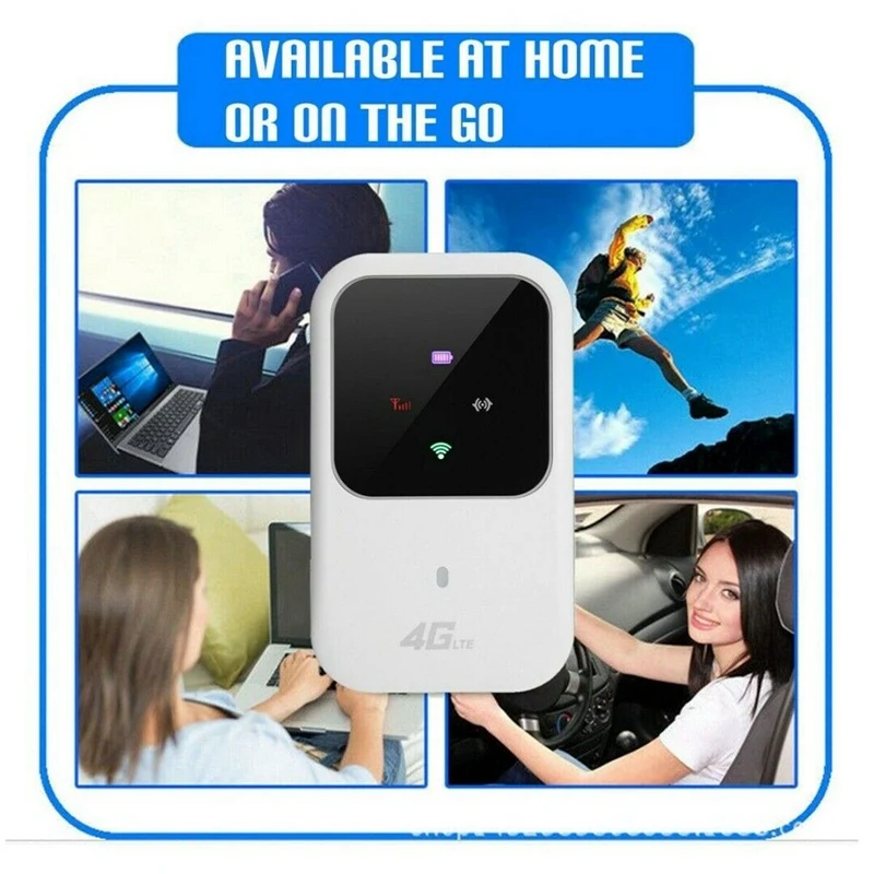 2X Portable 4G LTE WIFI Router 150Mbps Mobile Broadband Hotspot SIM Unlocked Wifi Modem 2.4G Wireless Router