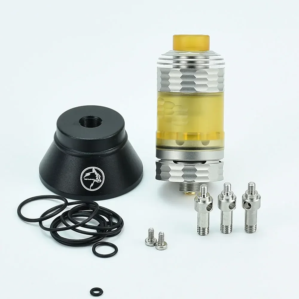 

Wolfcoolvape Hussar The End Style 22 мм 3,5 мл Распылитель RTA с одной катушкой 316SS Восстанавливаемый резервуар для электронной сигареты Vape