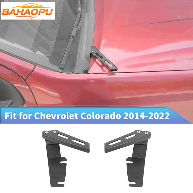 

JIECHUAN Car Engine Hood LED Light Bracket Auxiliary Searchlight Fog Lamp Base Fit For Chevrolet Colorado/GMC-CANYON 2014-2022