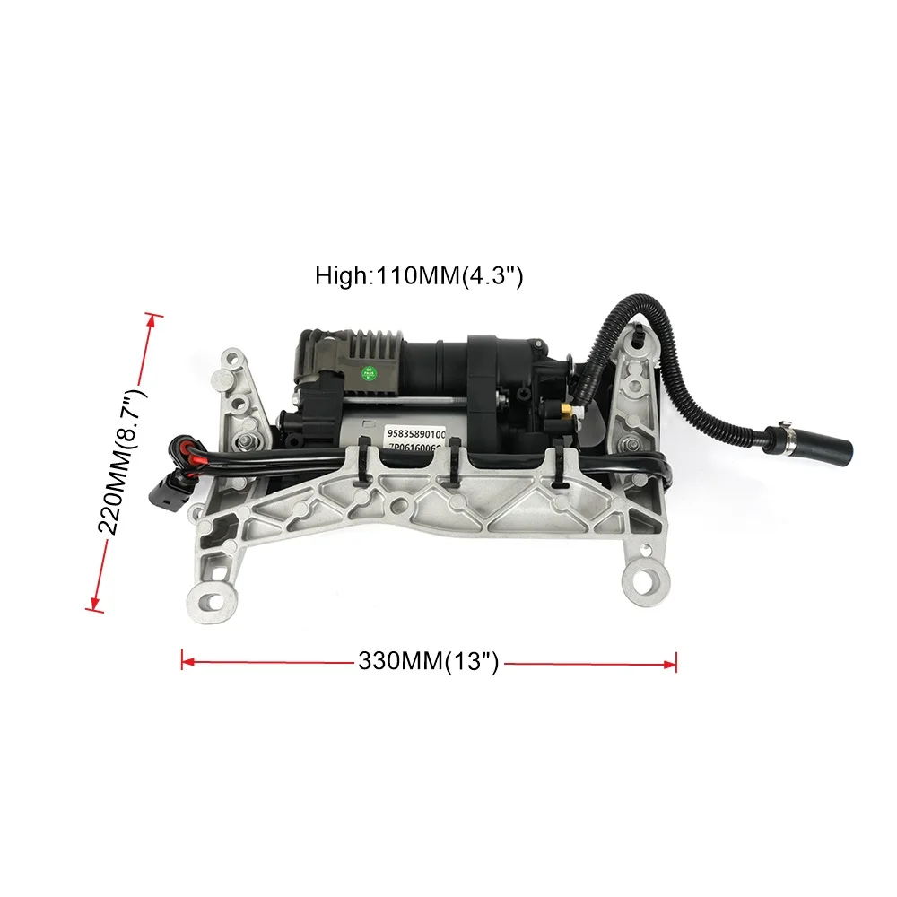 RASTP-95835890100 Air Suspension Compressor Pump With Bracket For 2011-2018 Porsche Cayenne 958/92A,VW Touareg 7P5  RS-ASC002