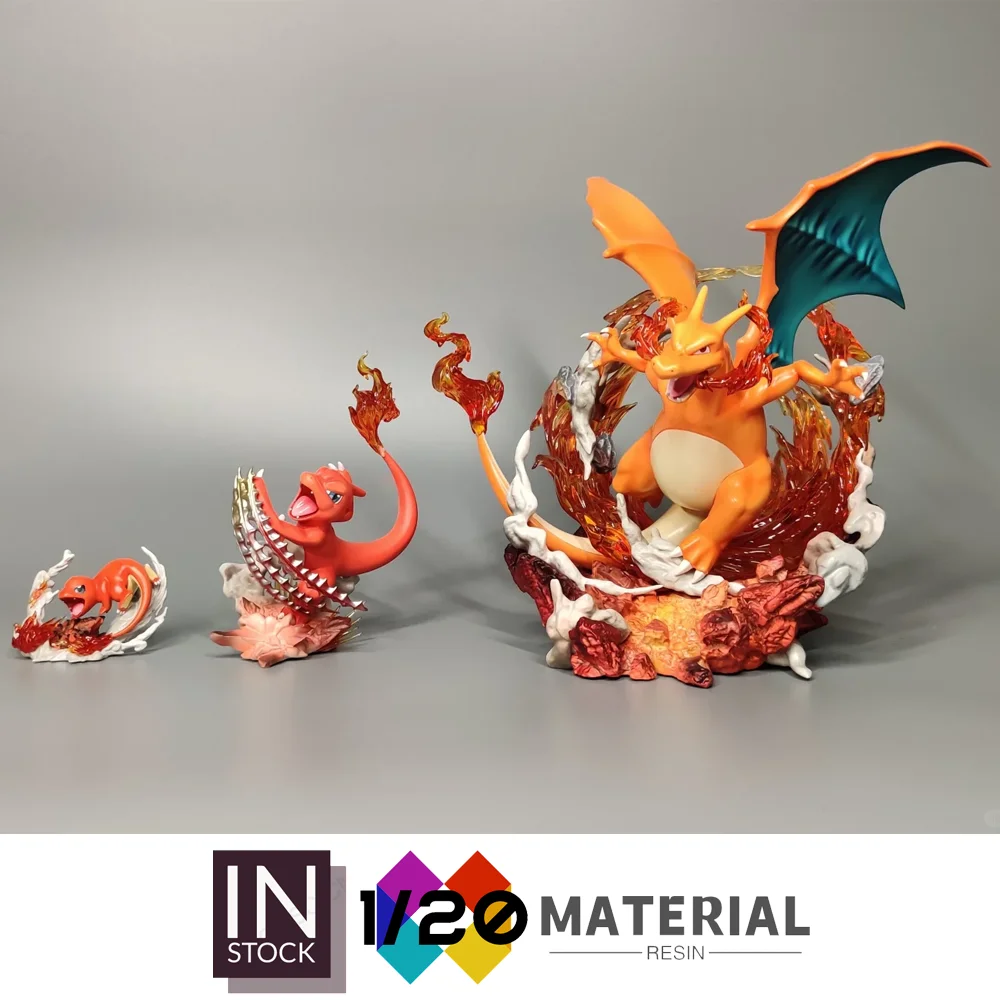 [متوفر] عالم مقياس الراتنج 1/20 [DAIDAI] - Charmander & Charmeleon & Charizard [Split RE-MENT]