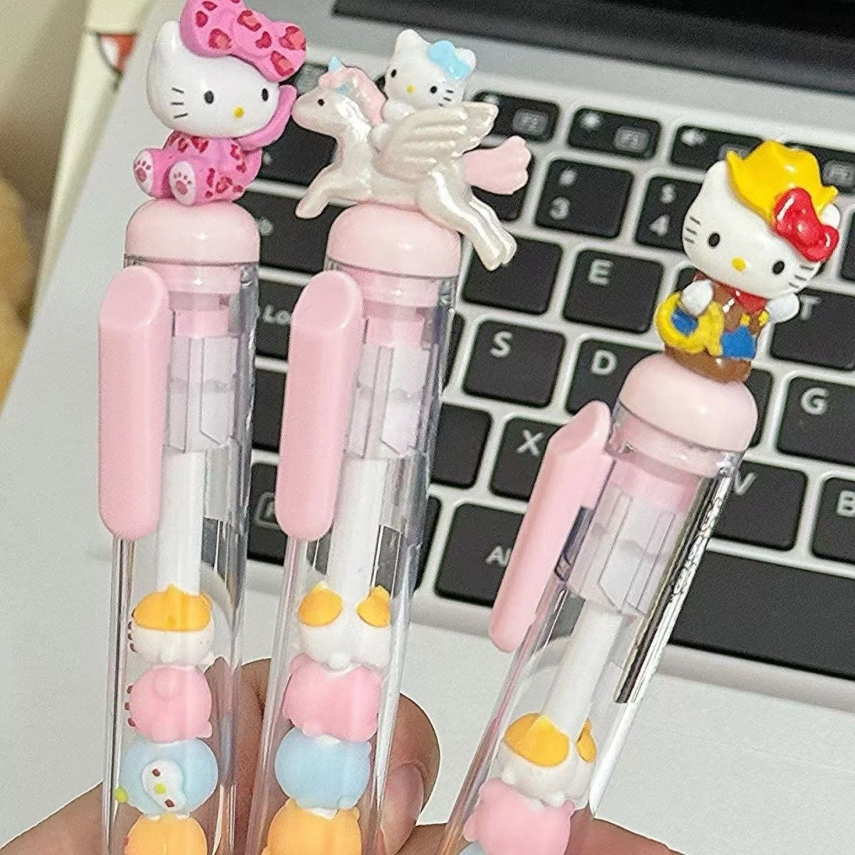 MINISO Sanrio cute HelloKitty gel pen ins press 0.5mm student exam homework black quick-drying pen learning stationery gift