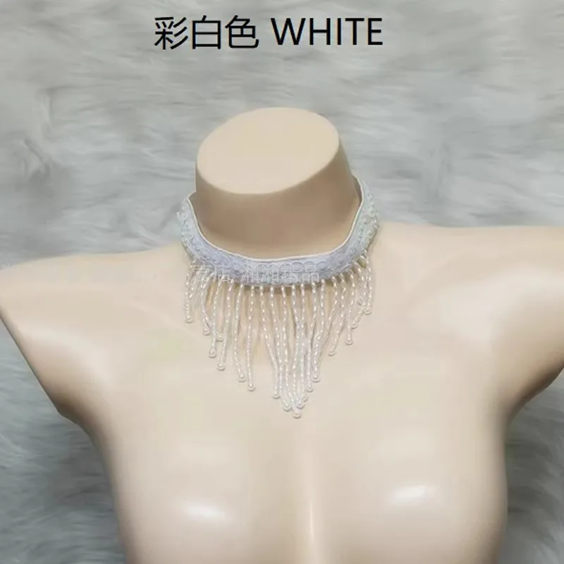 맞춤형 새로운 수제 구슬 목걸이 다목적 경쟁 배꼽 라틴 댄스 목걸이 무대 공연 액세서리 벨리 댄스