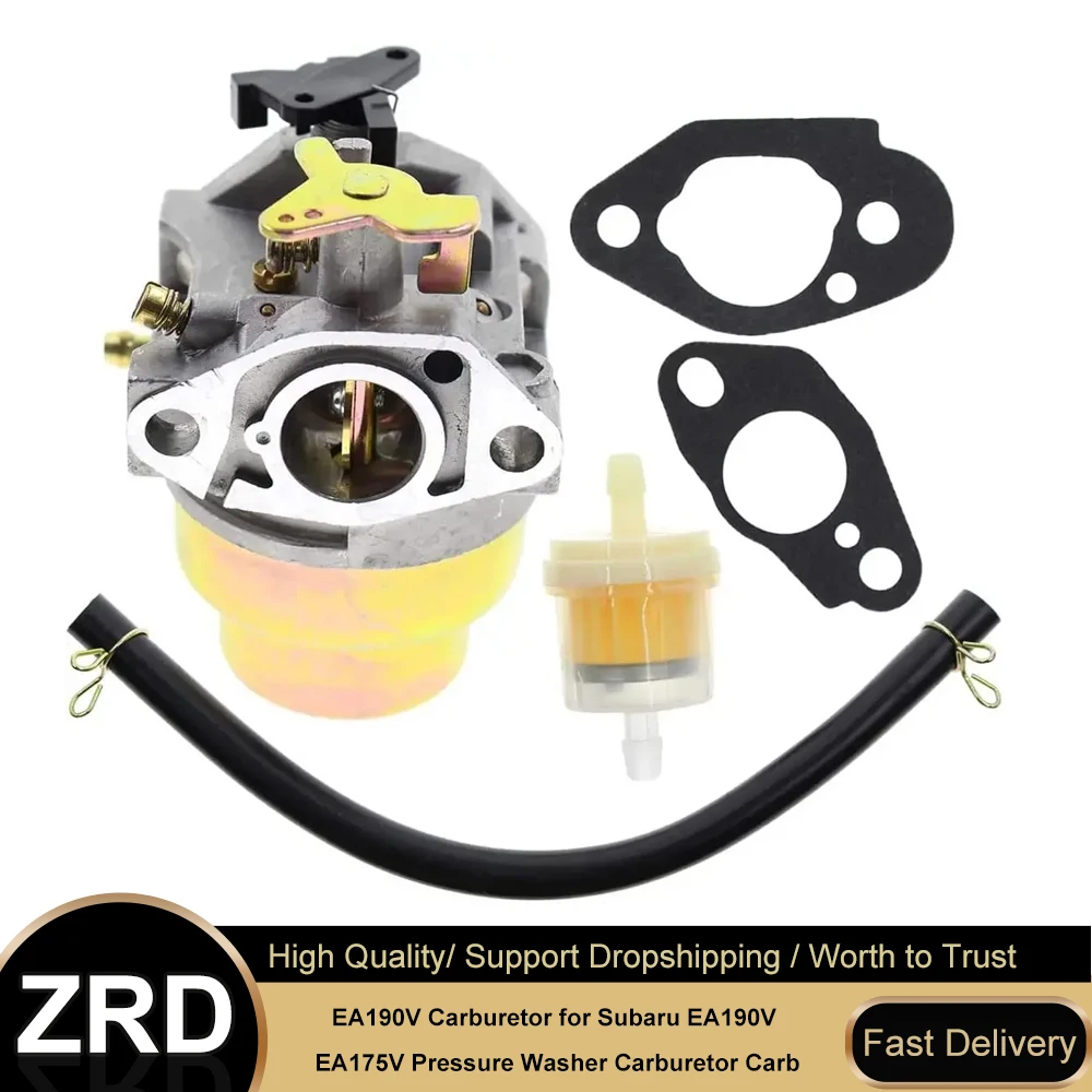 

Carburetor Kit for Subaru EA190V EA175V Engine - Pressure Washer Carburetor Replacement