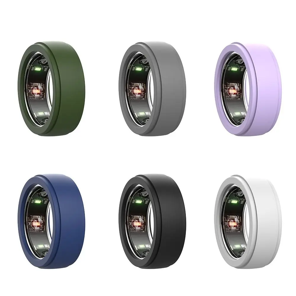 Silicone Smart Ring Protective Case Sweat-resistant Anti-Scratch Silicone Cover Elastic Accessories for Oura Ring Gen 3
