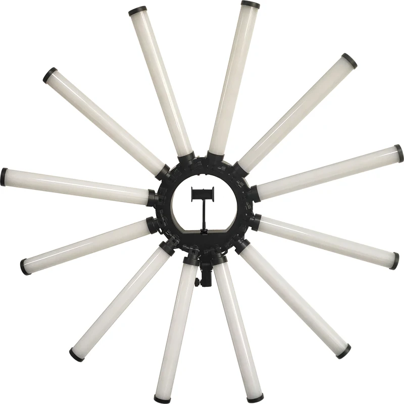 

12 Arms Multi Tube Photography Lighting Kit 180W Large LED Ring Fill Light With 3200K 5600K Adjustable Studio Lighting